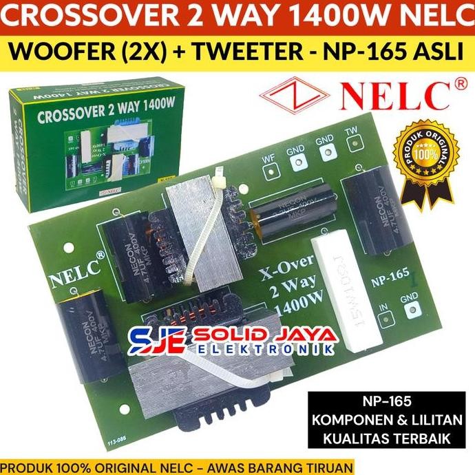 Crossover 2 Way Woofer Tweeter 1400W N165 Crosover Subwofer Midle Middle Mid Midel Wofer Tweter Cros