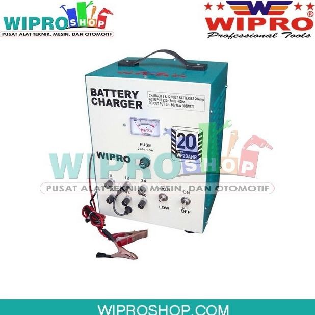 Sale Battery Charger Ahr Regular Wipro 20 Amp (6 -60V)