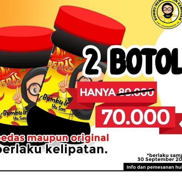 

Paet 2 Botol Ambal Bumbu Ireng Yu An Peda