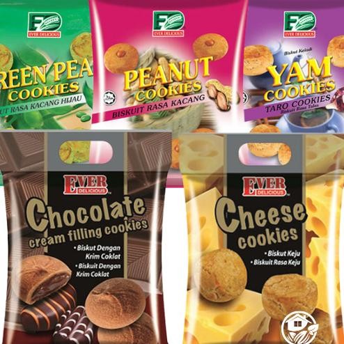 

Ever Deliciou Cooie 350Gram Yam Cheee Chocolate Peanut Green Pea Cooie 350Gr