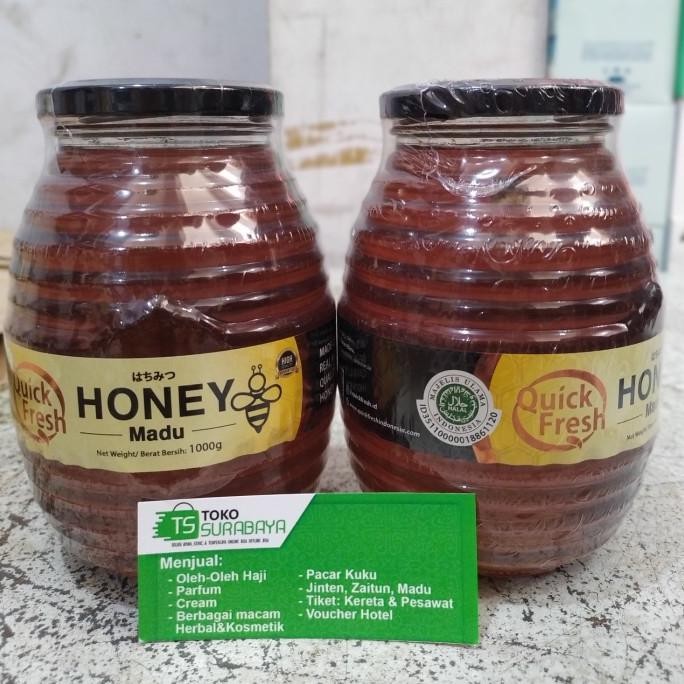 

Produk Unggulan] Madu Asli QUICK Fresh Honey JAR 1000 gr 1 kg