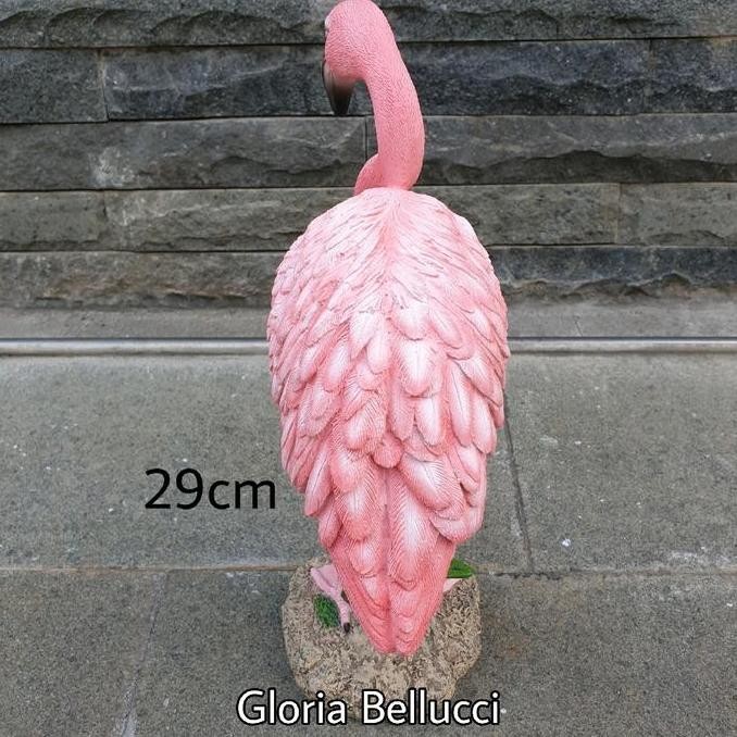 BARU PATUNG BURUNG FLAMINGO PAJANGAN RUMAH DEKORASI TAMAN KOLAM KEBUN