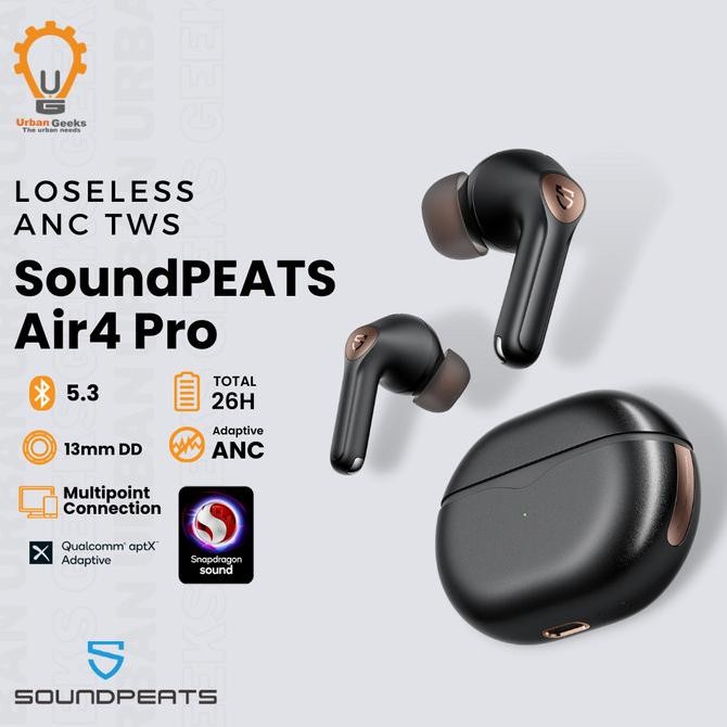 CO SoundPEATS Air4 Pro Adaptive Hybrid ANC Bluetooth 5.3 APTX