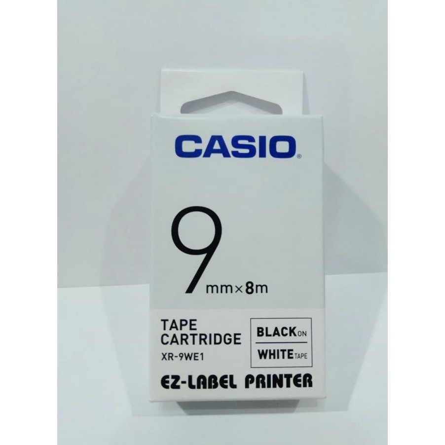 

CO Casio ez-label printer tape cartridge 9mm tipe xr-9we1 wanna putih