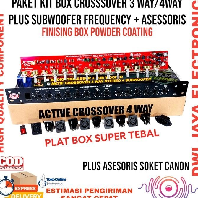 CO Paket Kit Box Crossover 3way / 4way Plus Subwoofer Frequency ASESSORIS