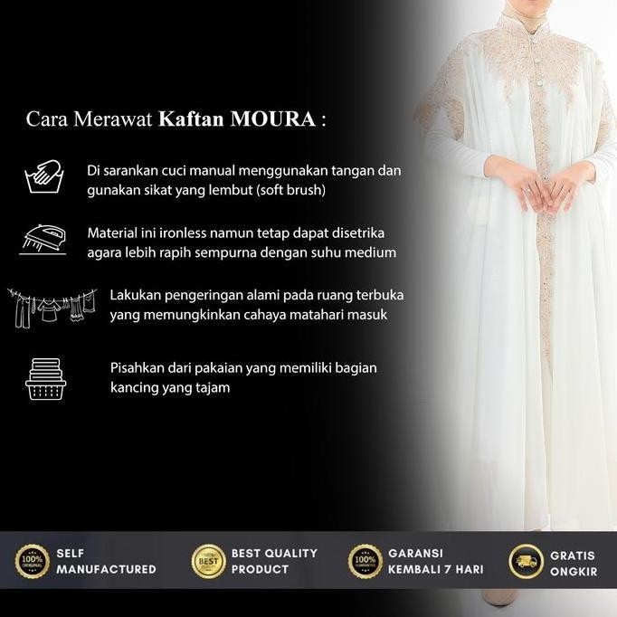 SALE ELKAFTAN - MOURA KAFTAN SET (GAMIS LEBARAN KONDANGAN BUSUI NYAMAN SET MANSET DAN TURBAN MEWAH) 