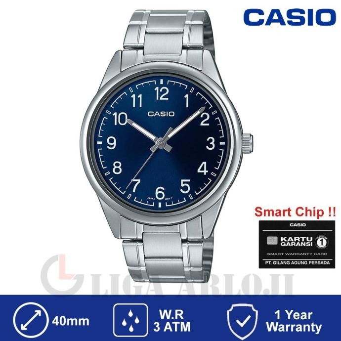 GARANSI MTP-V005D-2B4UDF - Jam Tangan Pria - MTP-V005D-7B5 - Biru