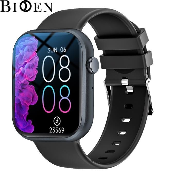 GARANSI BIDEN SmartWatch 1.83 inch Bluetooth Call Jam Tangan Calculator Custom Wallpaper Smart Watch