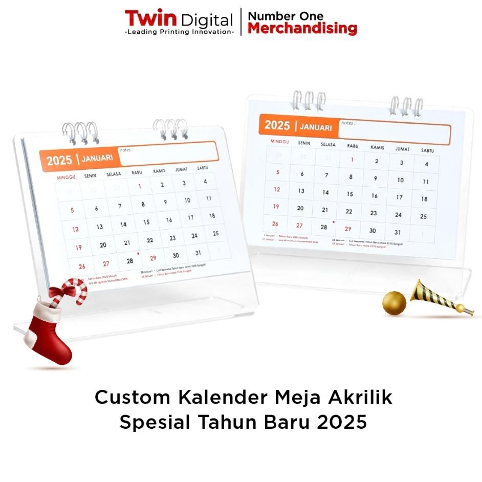 

Twindital Alender Meja Arili Peial Tahun Baru 2025 Ouvenir Deorai Meja Erja Eteti Cutom Deain Alender Arili