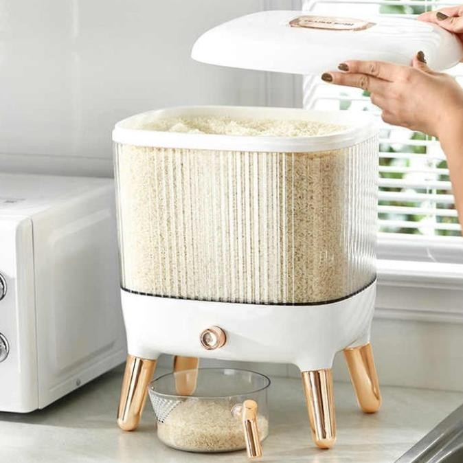 Dispenser Beras Wadah Tempat Beras Rice Storage Container
