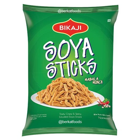 

!!!!!!] Soya Sticks Masala Munch Bikaji / Snack Kedelai Bumbu Rempah India