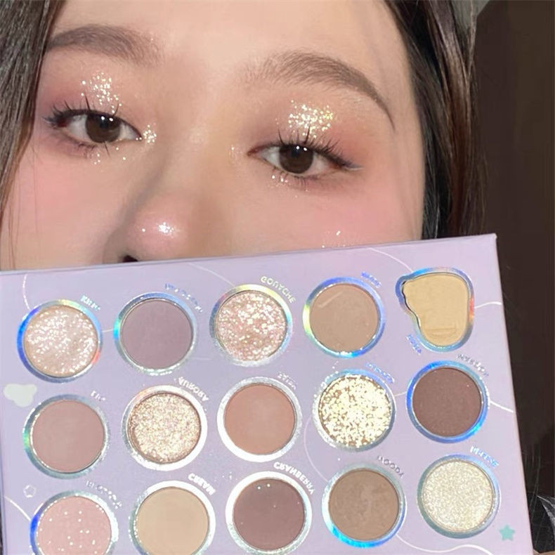 【1.9Ten Thousand People Praise】Milk Drunken Pure Desire Series15Matte and Shimmer Eyeshadow Palette 