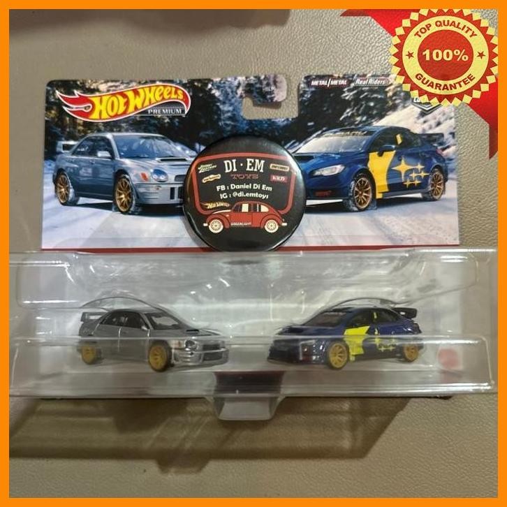 (DIE) HOTWHEELS HOT WHEELS PREMIUM SUBARU IMPREZA WRX - 16 SUBARU WRX STI