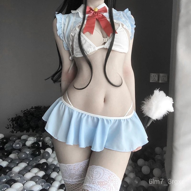 Set Pakaian Tidur Wanita Sexy Cute Bunny Princess Unifo Lolita Pakaian Dalam Kostum Anime Sailor Cos