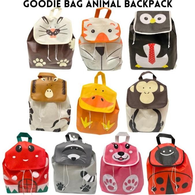 

$$$$] Goodie Bag / Tas Ransel / Tas Ulang Tahun Anak / Character Animal 1pcs