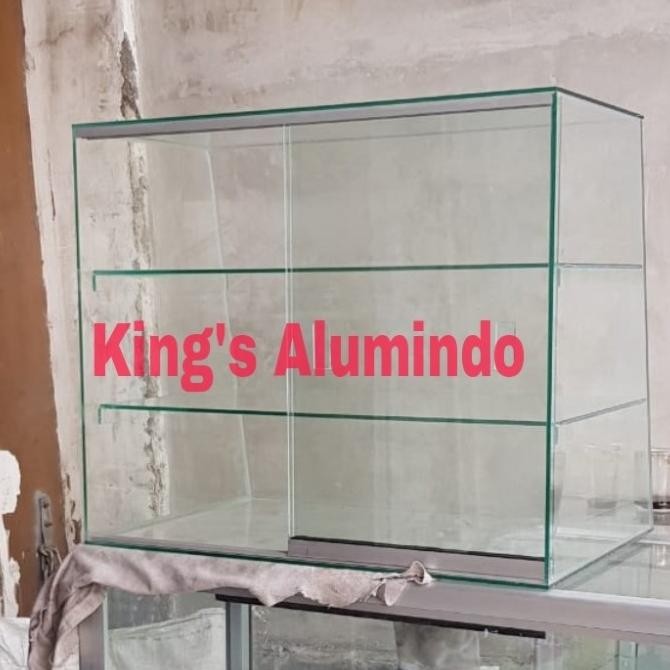 CO etalase kaca - etalase miring - etalase kue