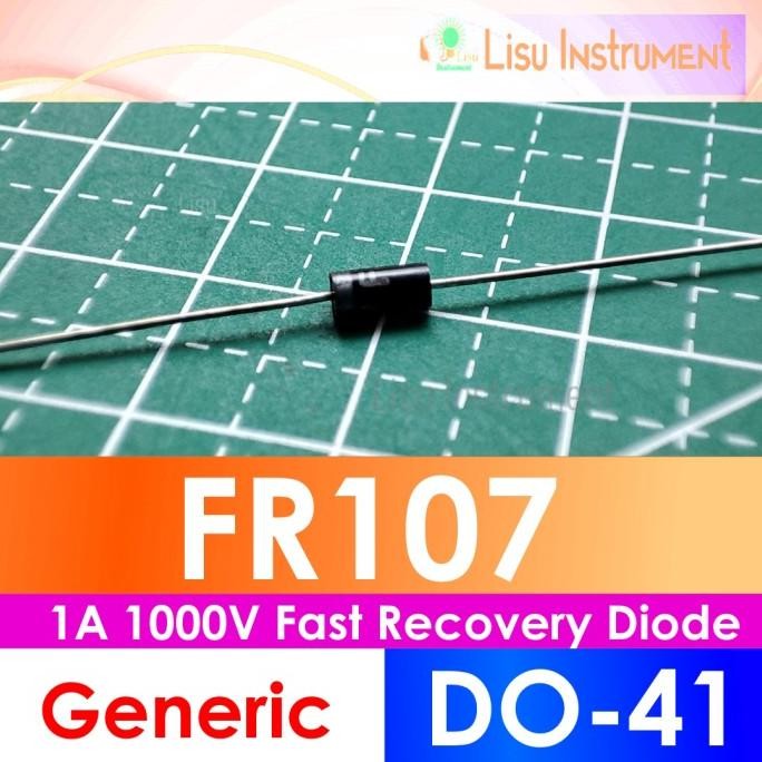 (10) FR107 107 1000V 1A Fast Recovery Diode DO-15 lisu992 Juara