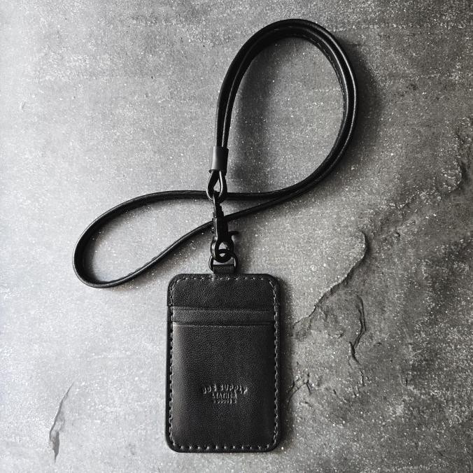 

Bds Cambridge - Handcrafted Leather Lanyard Id Card Holder, Triple Slot