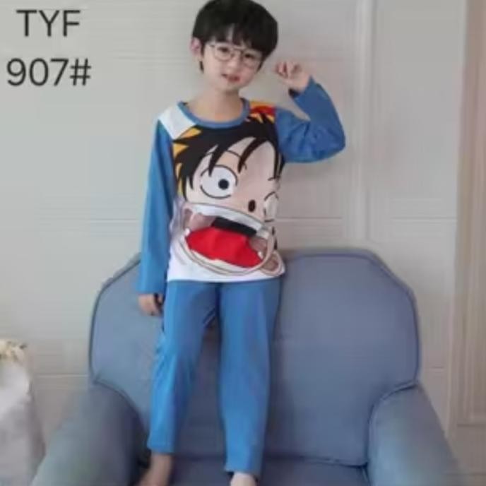 Grosir Baju Tidur One Piece Luffy Anak Setelan Tidur Anak One Piece Luffy