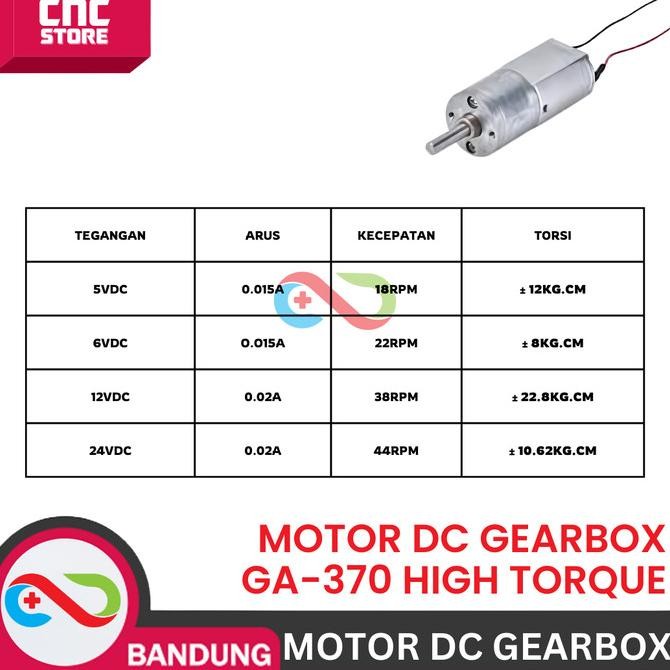 Promo Gearbox Motor Dc Gear Box High Torque Dc Motor 3V-24V 25 Ga-370 Rs 370 Dinamo Dc Motor