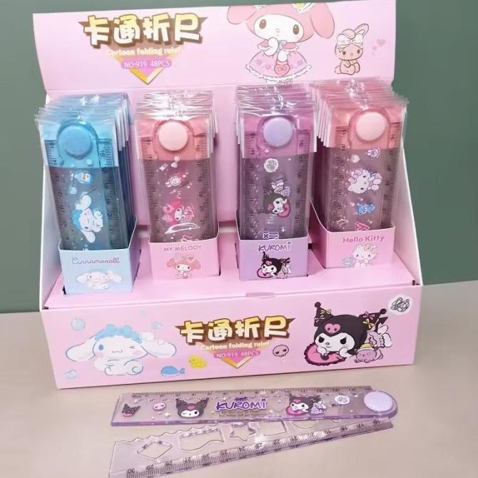 

{{{{{{] Folding ruler 30cm sanrio penggaris panjang lipat melody cinnamoroll kuromi kitty