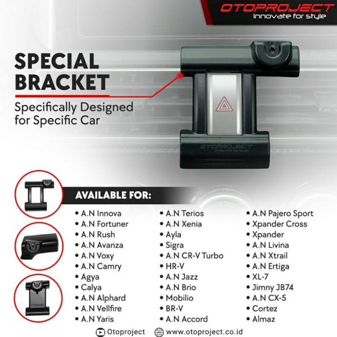 Car Phone Holder All New Rush Holder Hp Mobil Otoproject New Rush Original Dan Terpercaya