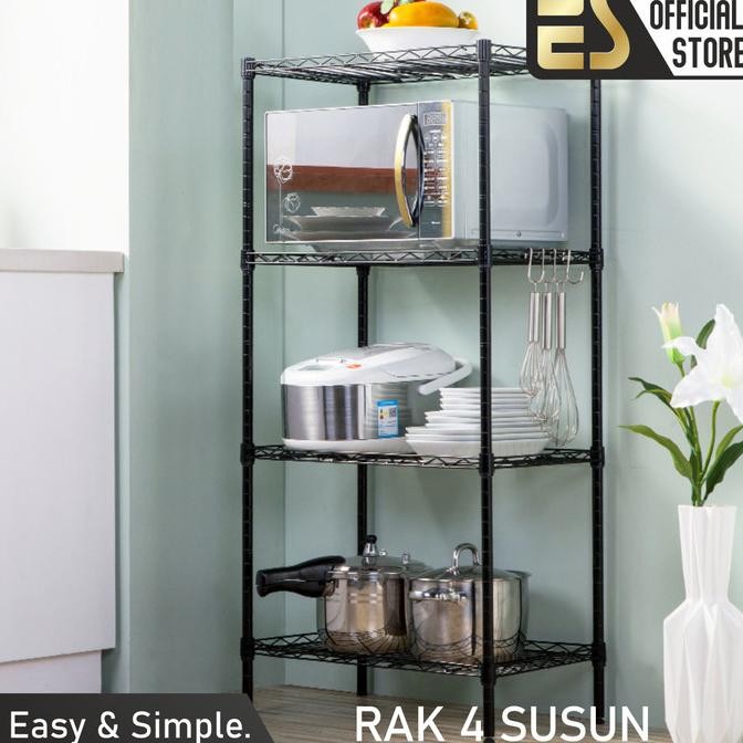 ES RAK TINGKAT SERBAGUNA RAK 5 SUSUN RAK PENYIMPANAN RAK SUSUN DAPUR