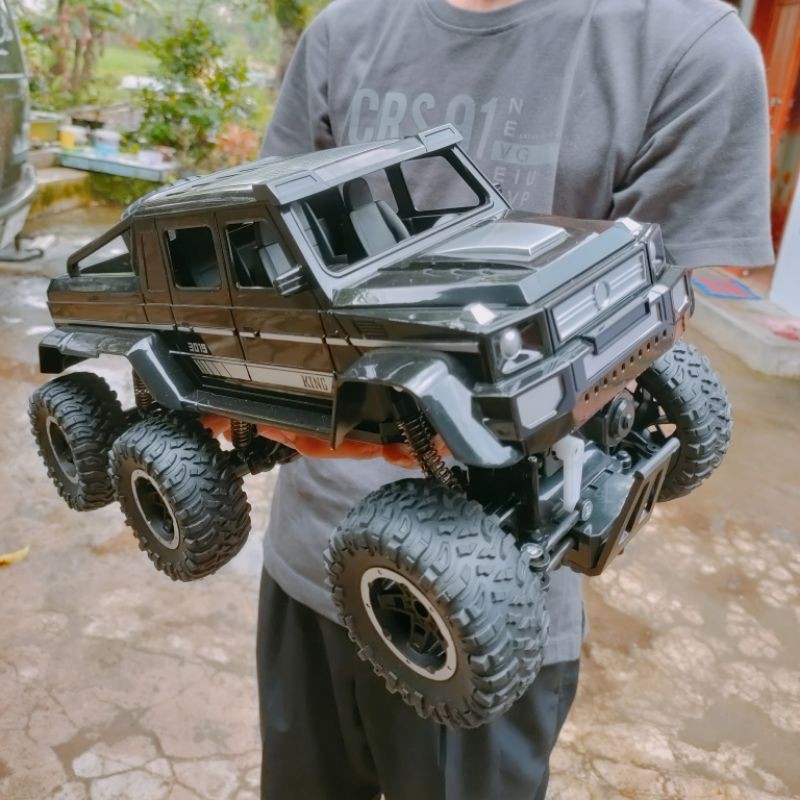 Rc Jeep jumbo 1:8 - rc Jeep jumbo ban 6 - rc Jeep offroad 4x4  besar - rc Jeep 1:8 - rc Jeep offroad