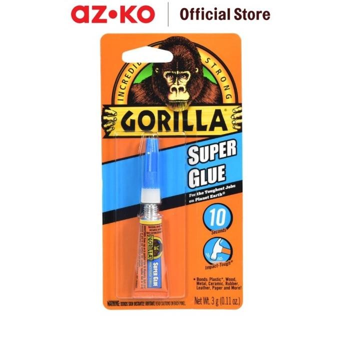 

HOT SALE AZKO Gorilla 3 gr Lem Super Perekat Lem Keramik Alat Penempel Serbaguna Wood Glue Sticky Liquid