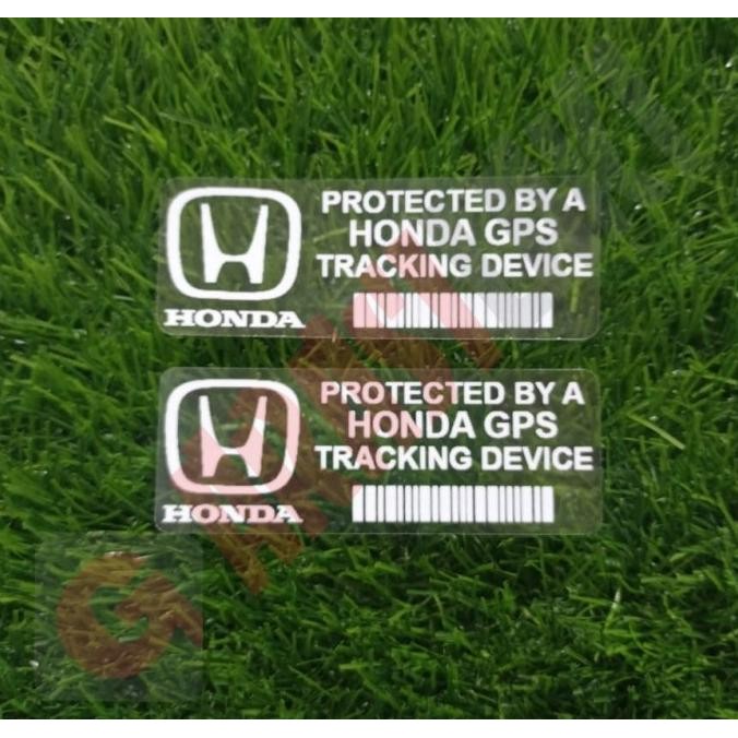 

HRG DISKON STICKER HONDA GPS PROTECTED BY A TRACKING 1 SET TEMPEL DALAM