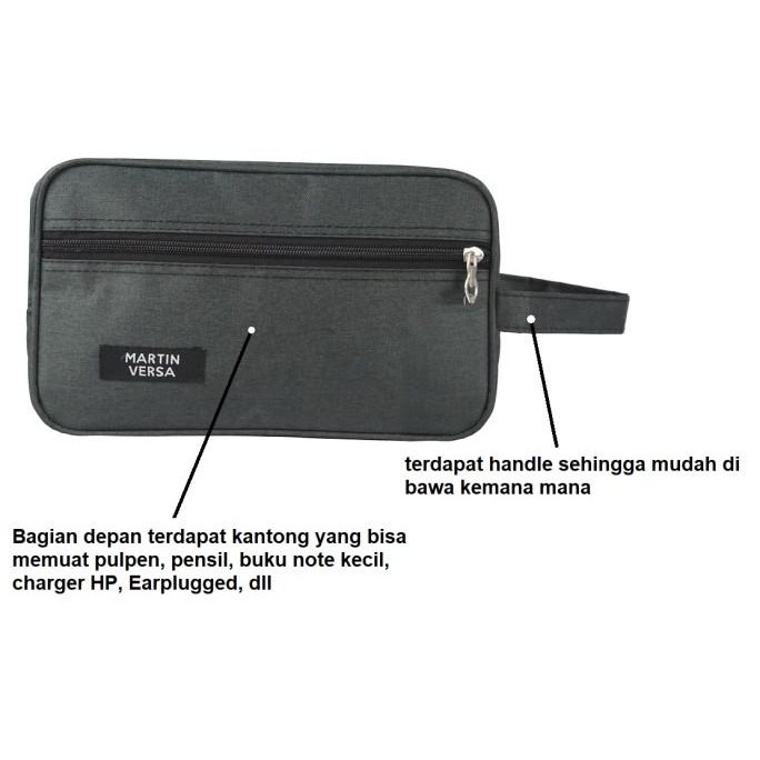 Bundling Martinversa TR12 Tas Ransel Roll Top dan WL7 Dompet Pouch