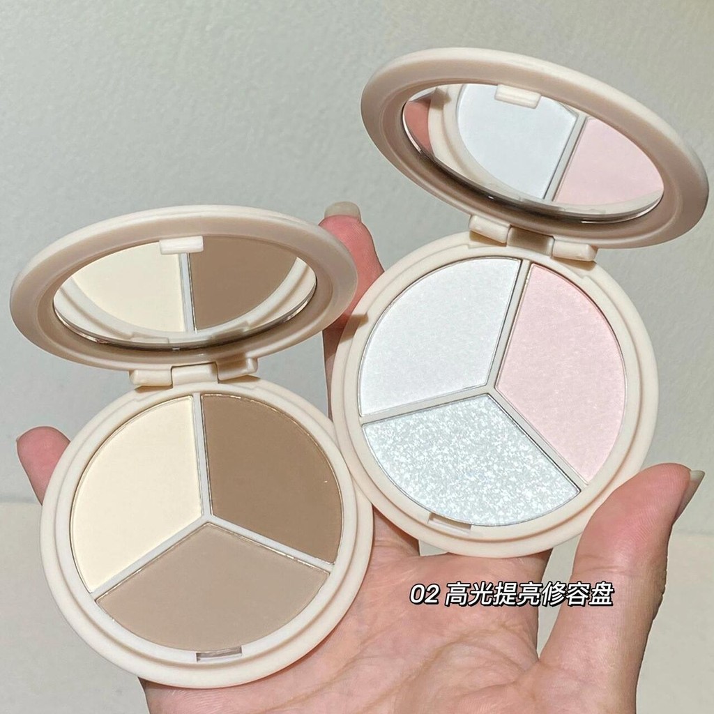 【1979People Collection】LEEMEMBER/Limeng Dorayaki Contour Palette Cream Matte Highlight Three-Color F