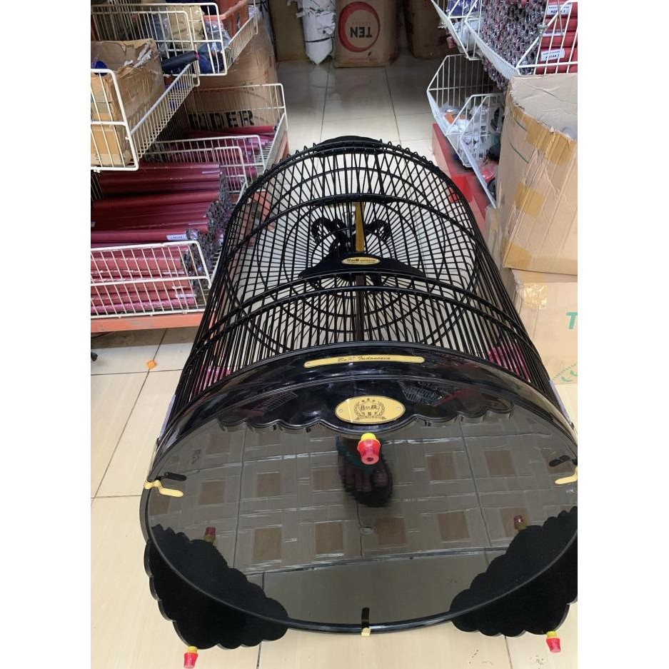 SANGKAR KANDANG BURUNG MURAI BATU BNR PVC BLACK MAGIK BARU NO 2 ( A1 )