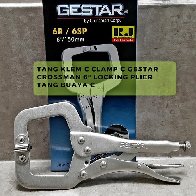 HOT SALE Tang Klem C Clamp C Gestar Crossman 6" Locking Plier Tang Buaya C