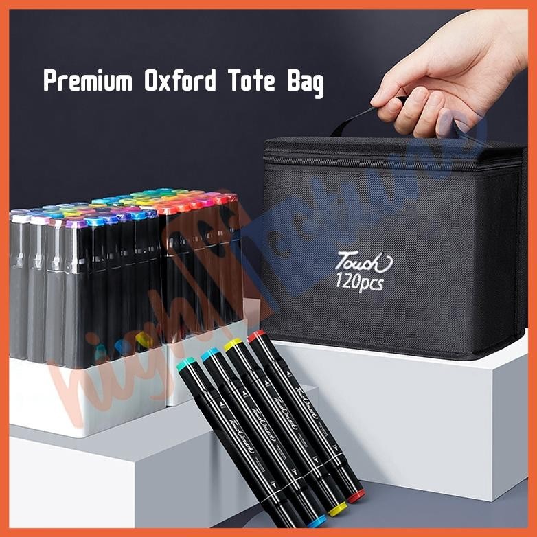 

SPECIAL Hightune Spidol Sketsa Spidol Umum 24/60/80/100/120 Warna Spidol Brush Pen Animation Markers dgf-4