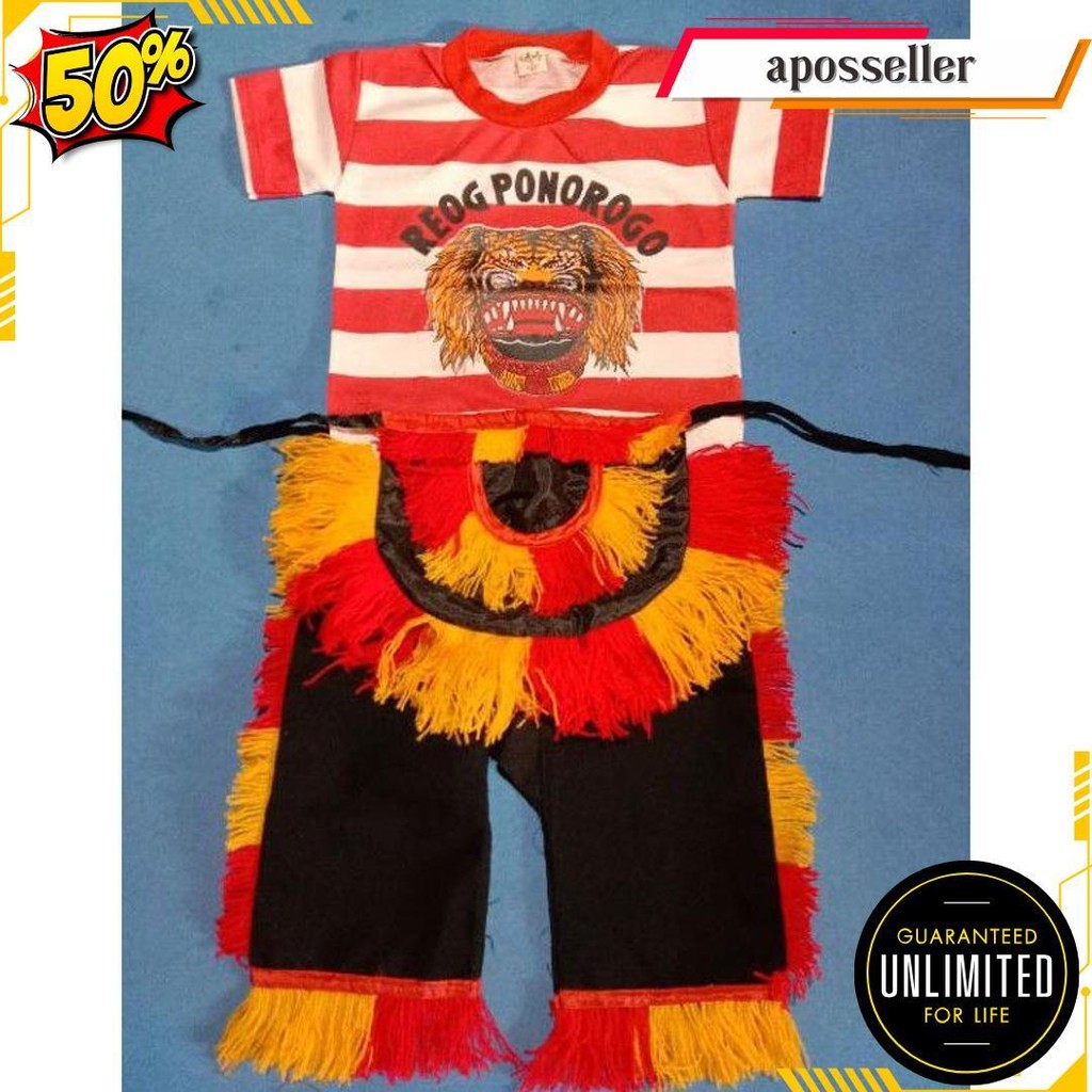 Setelan Reog, Anak/Kaos, Celana, Embyong/Kaos Jaranan/Kaos Barongan Original Produk