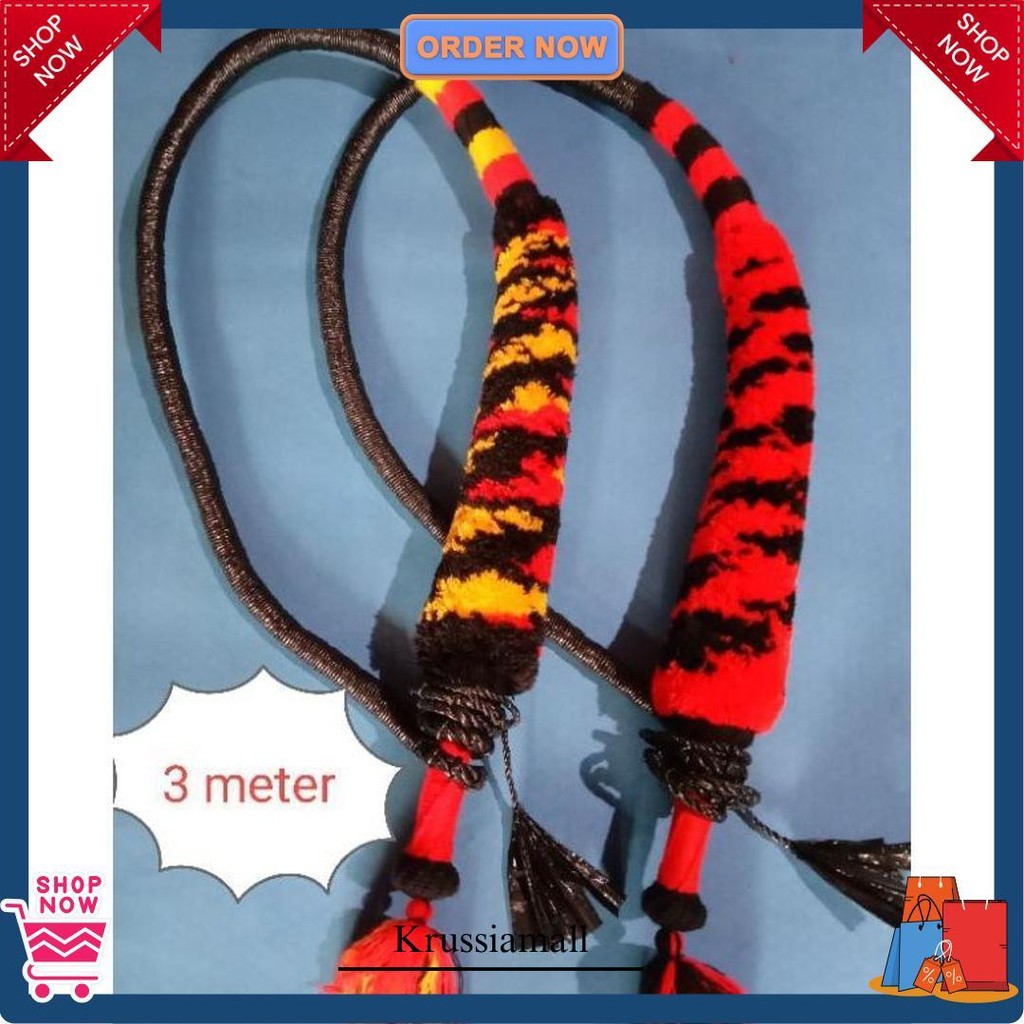 Cambuk Pecut Bopo Gom,Byok Panjang / Pecut Jaranan Panjang / Pecut Bopo Gombyok Siap Kirim