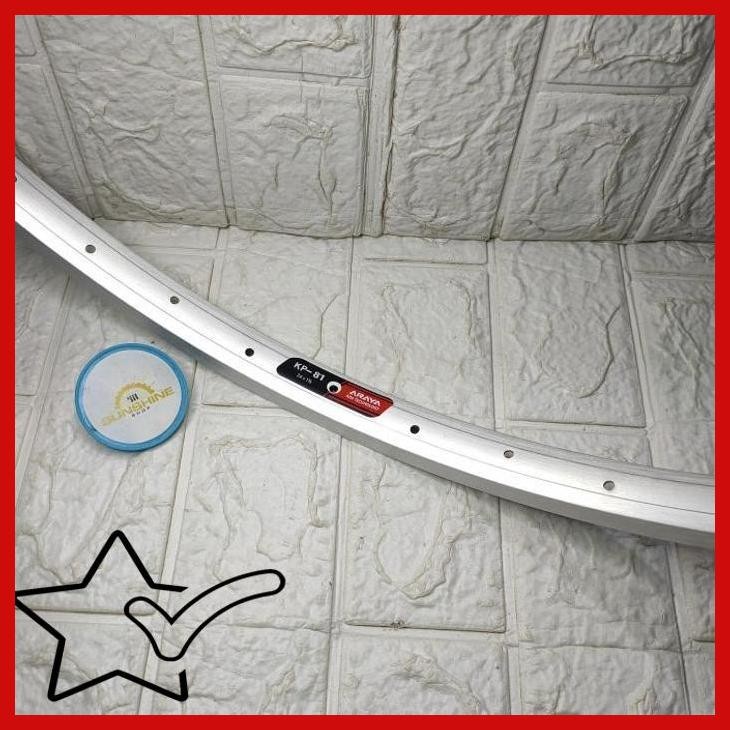 [LSS] VELG RIM 24 X 1 3/8 ARAYA KP-81 RIMS ALLOY 36H SEPEDA BALAP KURSI RODA