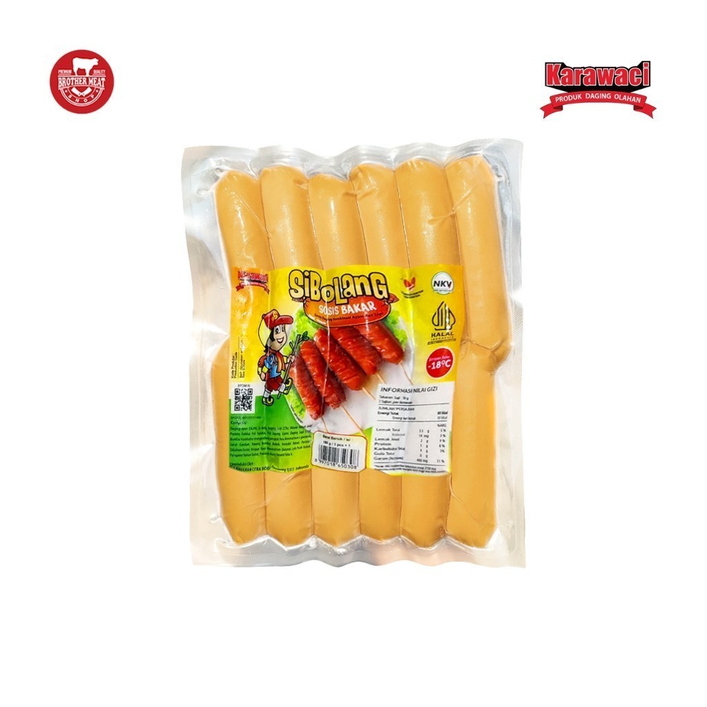 

Si Bolang Sosis Bakar Mini isi 12, Sosis Ayam Halal - Brothermeatshop