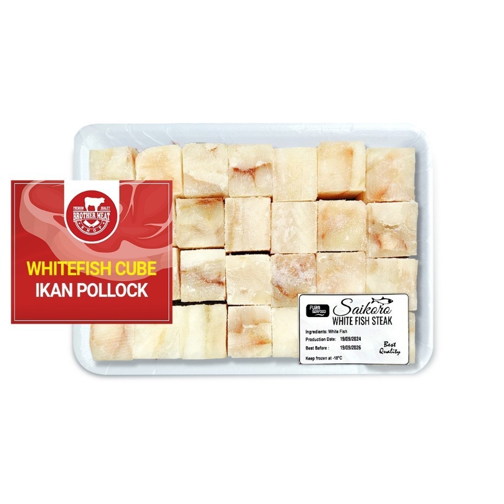 

Whitefish (Ikan Pollock) Cubes / Saikoro 1kg - Brothermeatshop