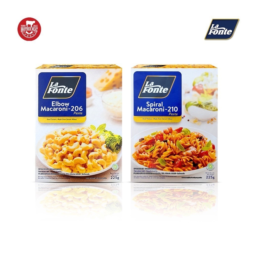 

La Fonte Pasta Macaroni 225gr, Halal