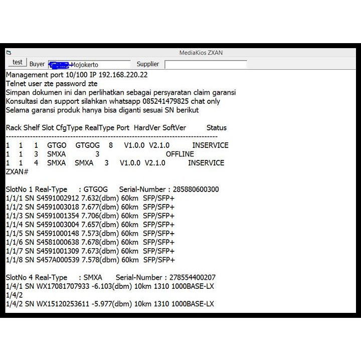 Terlaris Gpon Dc Olt Zte C320 1G 8 Atau 16 Port Smxa Uplink Gtgh Gtgo C++ Good Quality