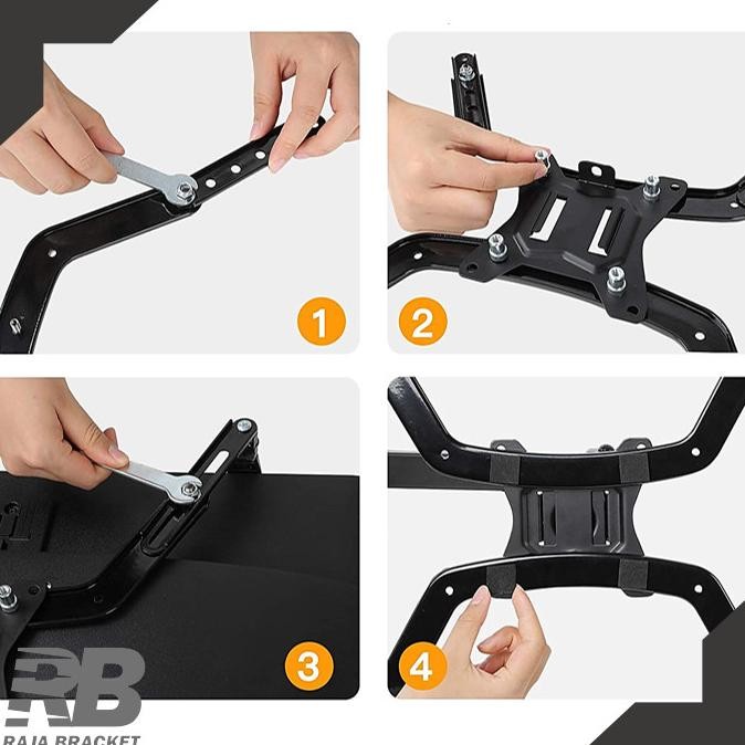 Vesa Extender Adapter / Penjepit Monitor Non Vesa 17-27 Inch Original Dan Terpercaya