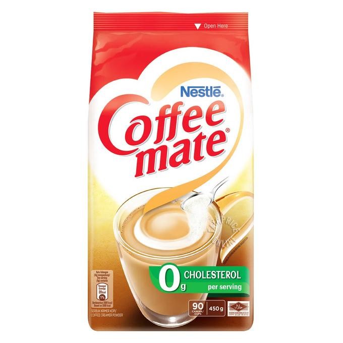 

NESTLE COFFEE MATE ORIGINAL NON DAIRY CREAMER 0 CHOLESTEROL 450 GRAM