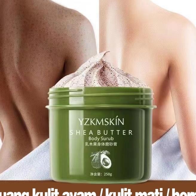 Lulur Pemutih Badan Permanen Crub Badan Body Bleaching Whitening 250G Body Crub Buang Ulit Ayam Meng