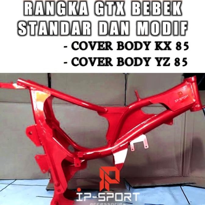Terlaris Frame Rangka Gtx Body Yz 85 Ktm 85 Bahan Berkualitas Untuk Motor Vega, Jupiter, Fiz R, Supr
