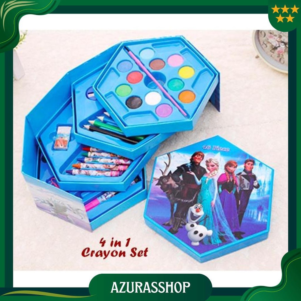 

Crayon Set Karakter 4In1 Isi 46Pcs - Alat Set Menggambar Melukis Best Seller