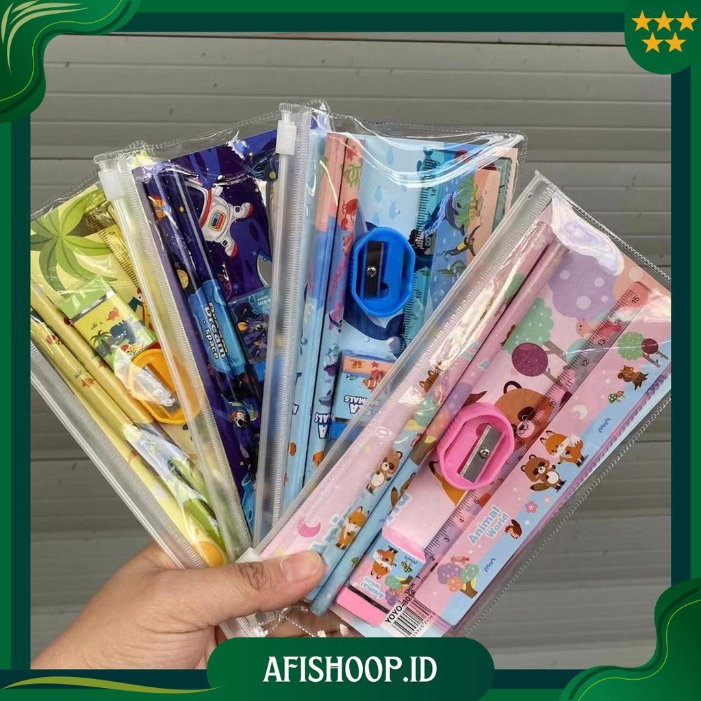 

Set Alat Tulis Anak Kartun Sekolah Tk Kotak Hadiah Set Pvc Ritsleting Tas Pensil Promo