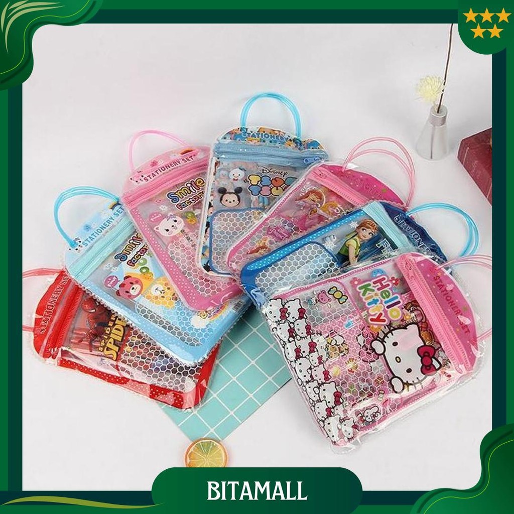 

Sms Stationery Set 6 In 1 Free Bag Alat Tulis Anak Sekolah Buku Pulpen Penghapus Pengaris Import Best Seller