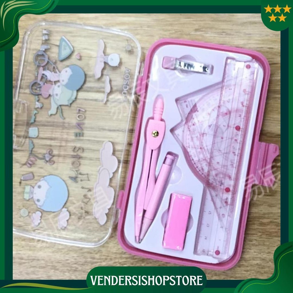 

Set Kompas/Set Penggaris Matematika/Set Kompas Sekolah Ori